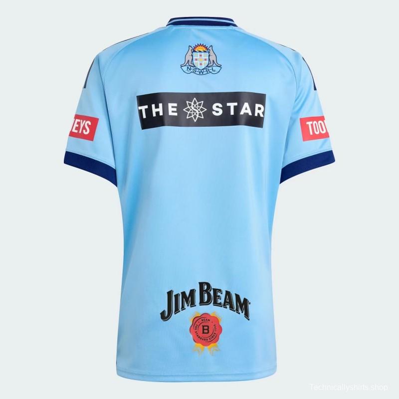 2026 NSW Blues Sky Blue with Navy Trim  Jersey