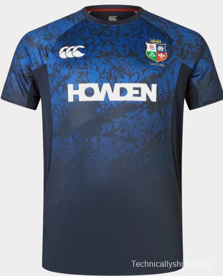 2025 British & Irish Lions Navy with Blue Pattern Jersey
