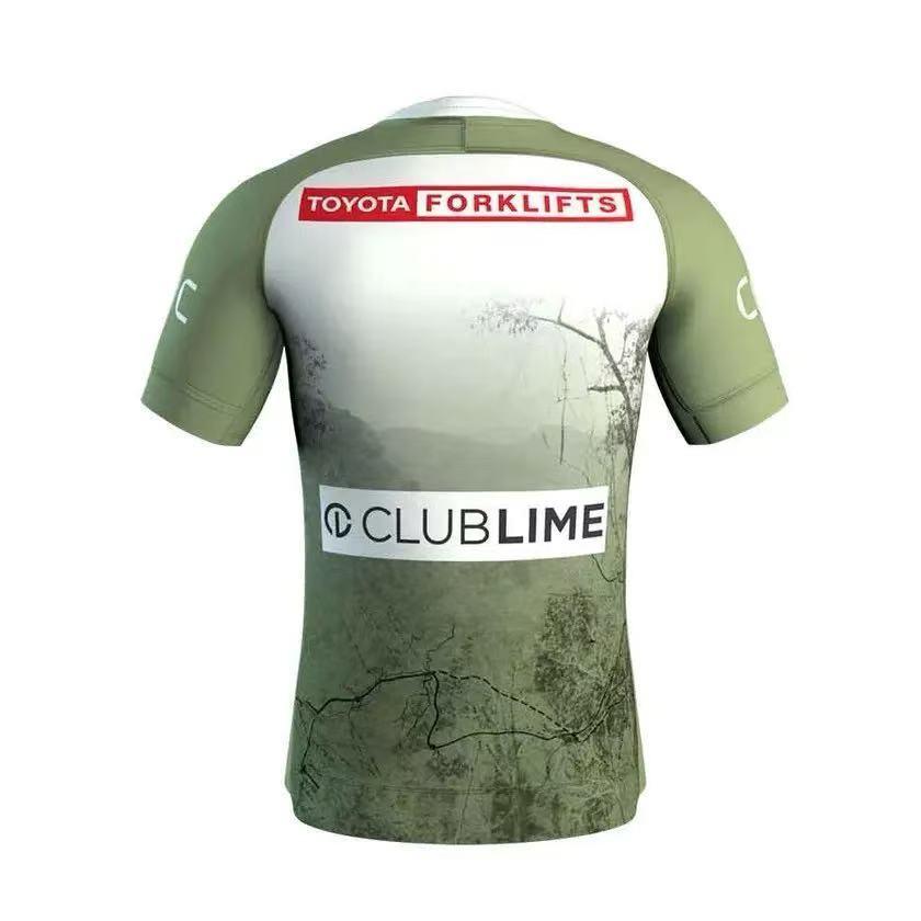 25/26 Canberra Raiders White Lime Green with War Memorial Graphic Jersey