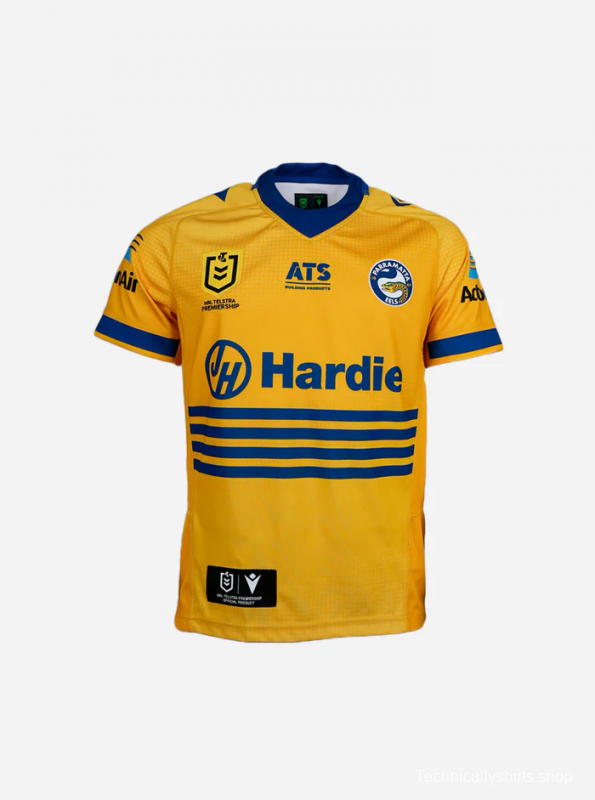 25/26 Parramatta Eels Gold with Navy Stripes Jersey