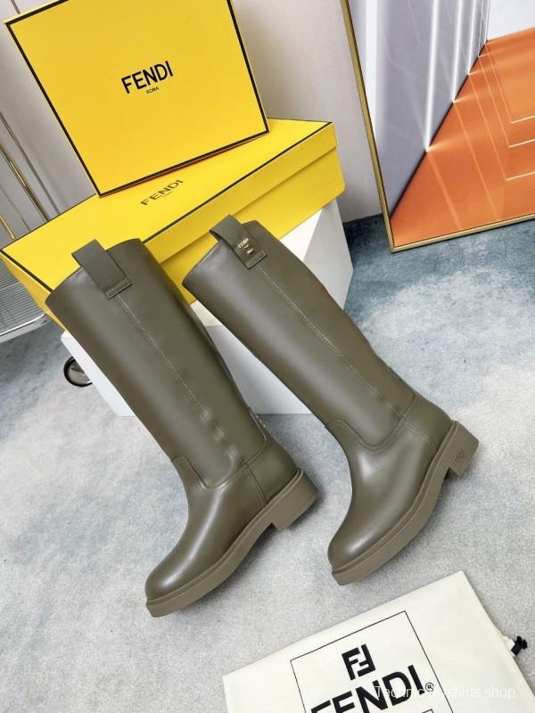 FENDI 2025/SS Fall/Winter Monogram Platform High-Top Boots - LY00480