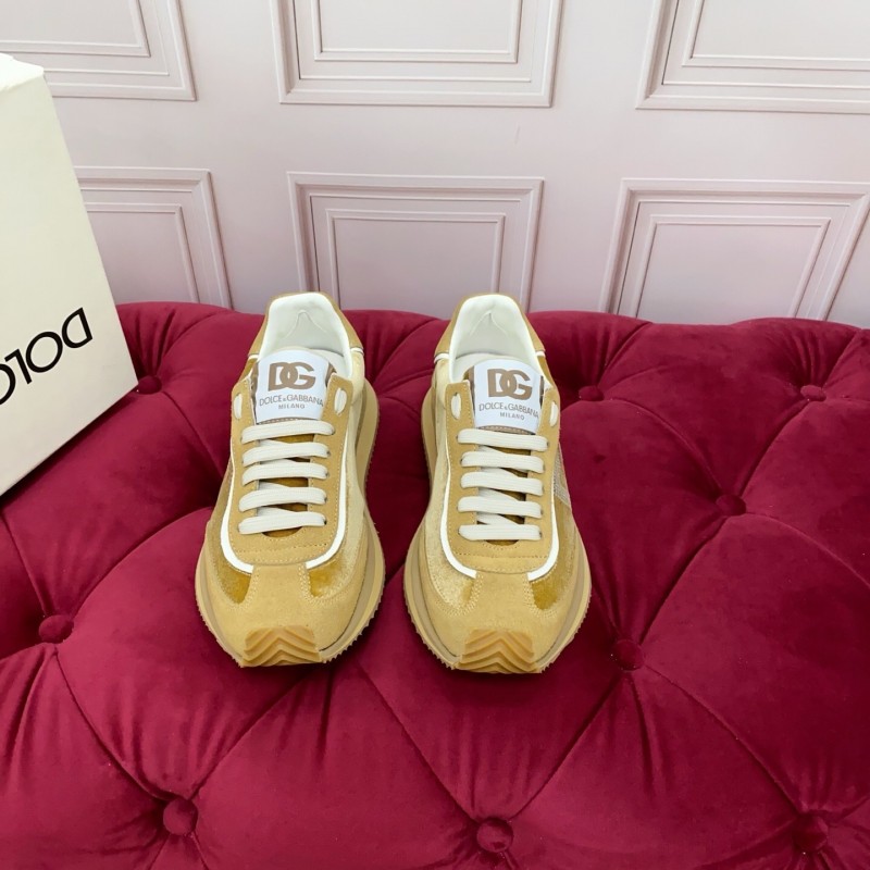 Dolce & Gabbana 2025 SS New Collection Luxury Embroidered Logo Sneakers - AS00300
