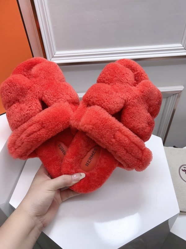 H Erijus Shoes Love Fur Slippers - LY00270