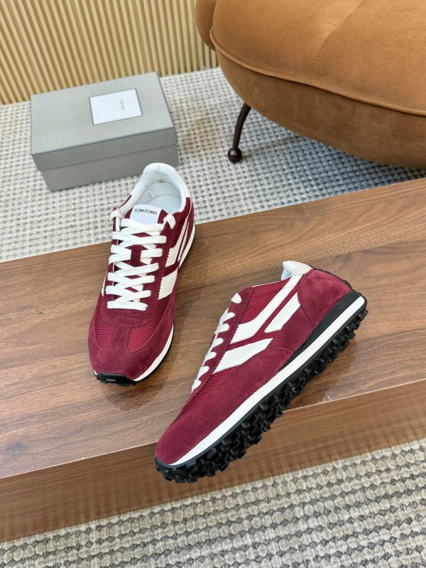 TOM FORD 2025 SS Fashion Casual Shoes with Classic Color Blocking and Cushioned Insole - AS00350