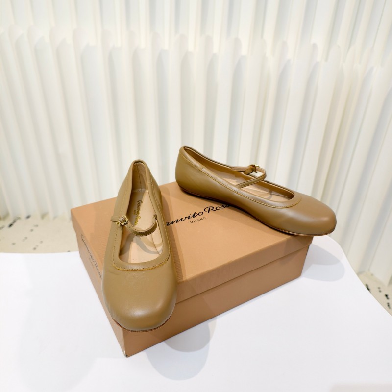 Gianvito Rossi Bohemian Style Flat Ballet Shoes - LY00310