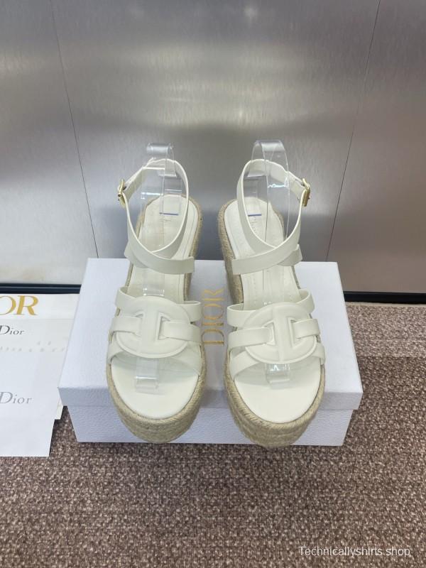 Dior D-Club Jelly Color Hollow Layered Cross Strap Platform High Heel Women Shoes - KFY00290