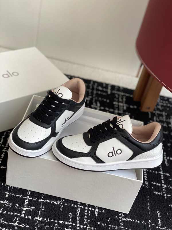 Alo 2025 SS Two-Tone White Sneakers Chunky Sole Comfort Casual - KFY00280