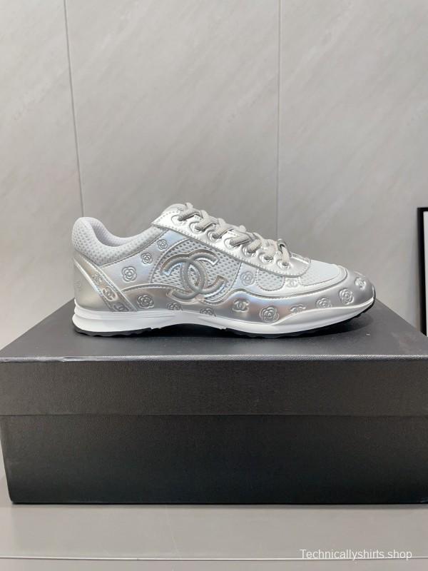 Chanel Silver Horn King II Casual Series Sports Shoes - KFY00330
