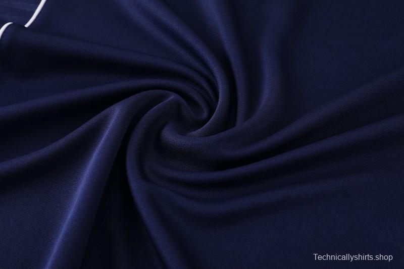 25/26  Adidas Navy Blue Full zipper Jacket Tracksuit+ long pants