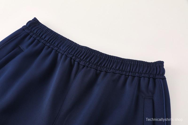 25/26 Arsenal  Navy Blue  Full zipper Jacket Tracksuit+ long pants