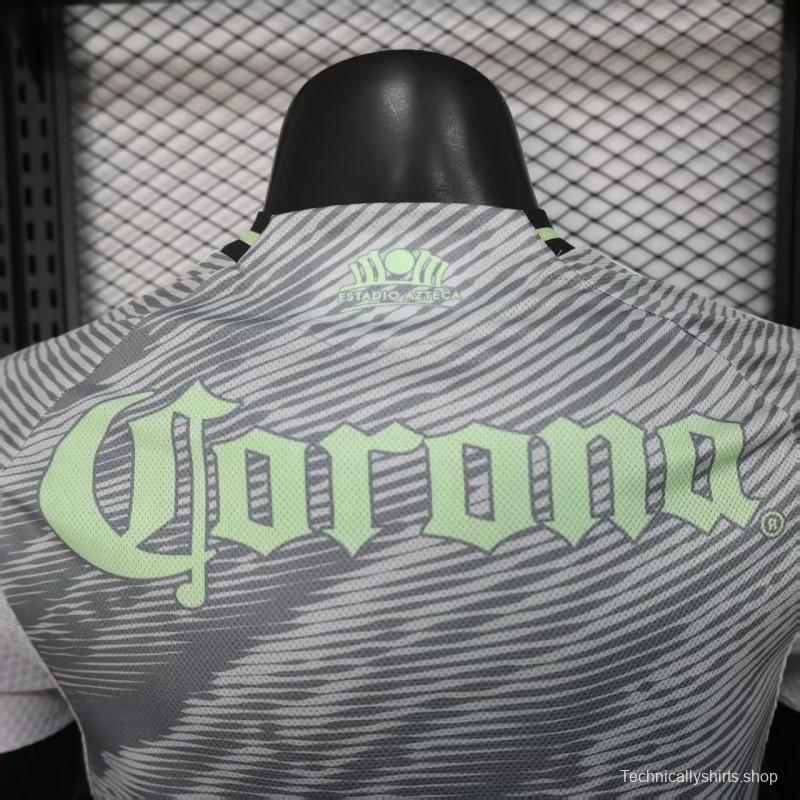 25/26 Player Version  Club América Third Gray Neon Green Jersey