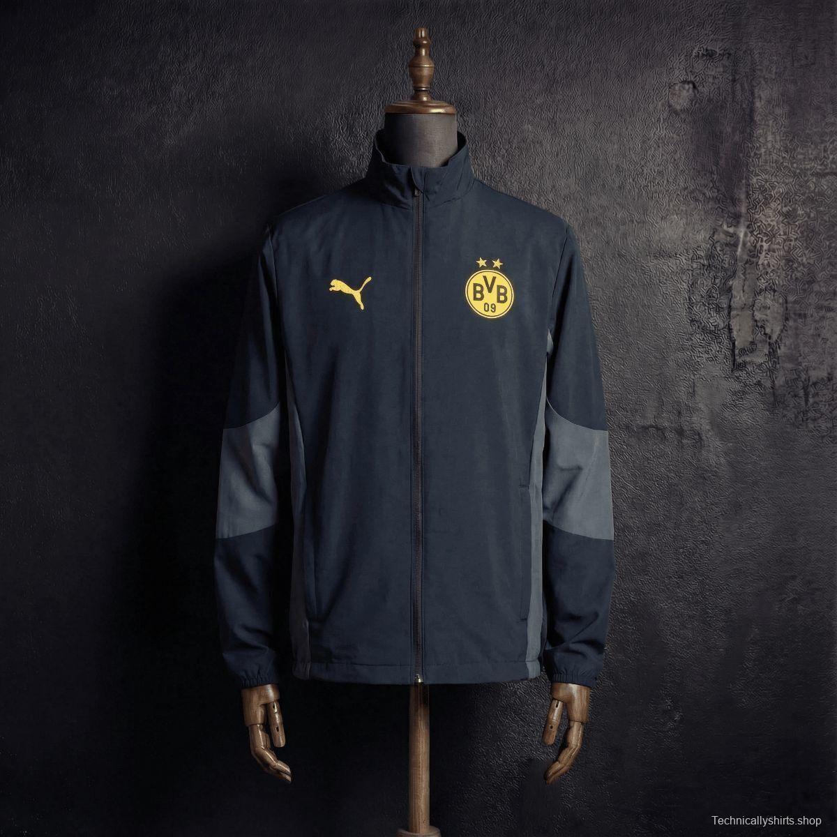 2026 Dortmund Black Reversible Jacket Windbreaker