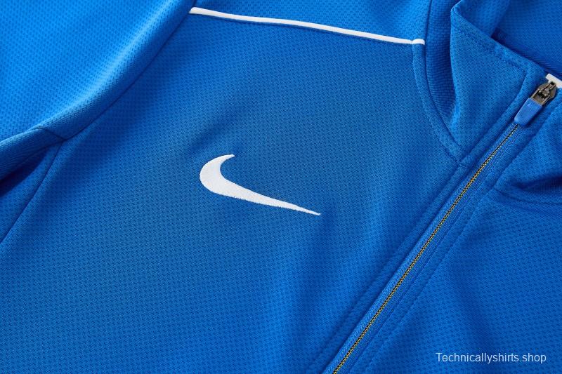 2026 NIKE Blue Full Zipper Jacket + Long Pants