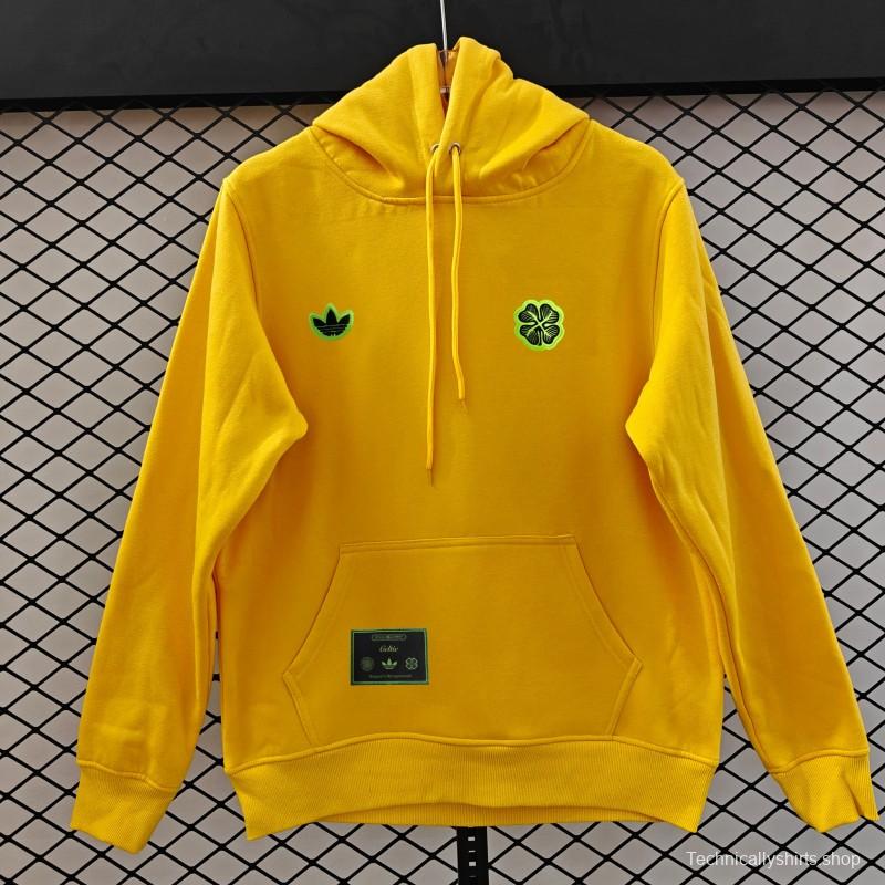 25/26 Celtic Embroidered Logo Hoodie 9 Colors