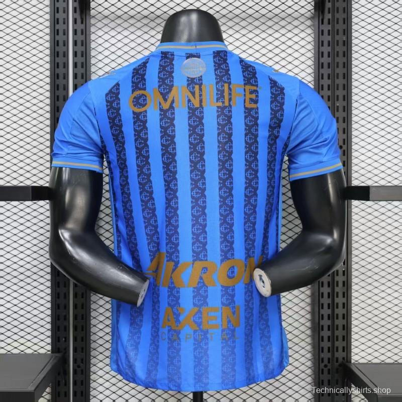 Player Version 26/27 Chivas Guadalajara Away Blue with Dark Stripe Pattern Jersey
