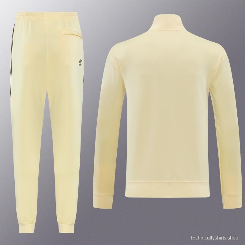 2026  Adidas Apricot Full Zipper Jacket + Long Pants