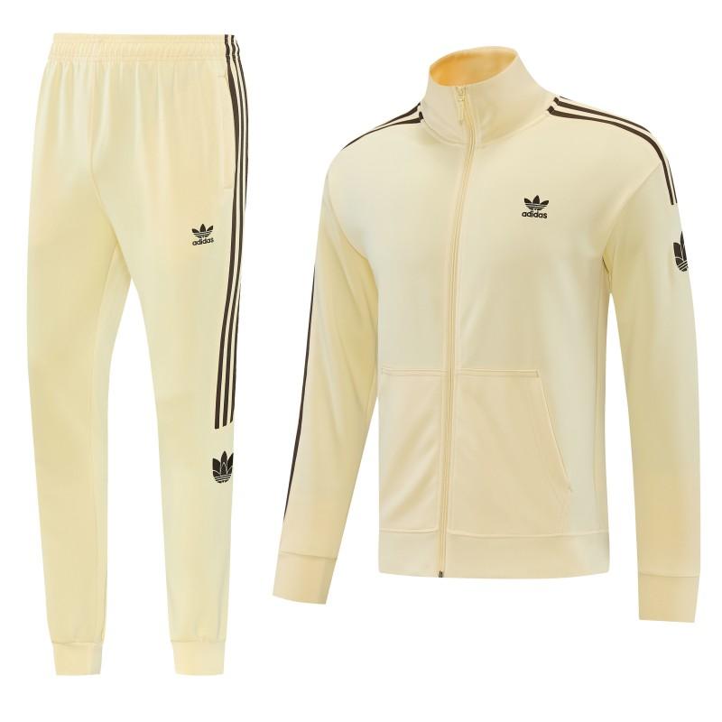 2026  Adidas Apricot Full Zipper Jacket + Long Pants