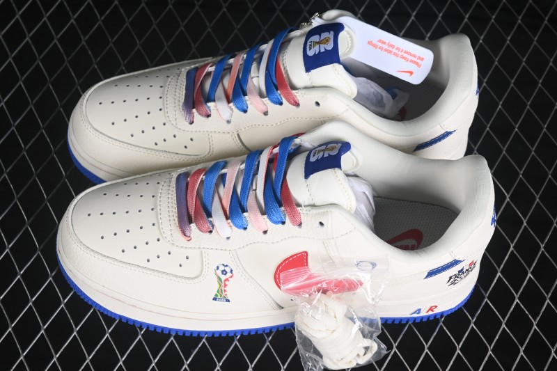 Nike Air Force 1 '07 Low World Cup Theme Casual Basketball Shoes with Full-Length Air Cushion - DW8806-015