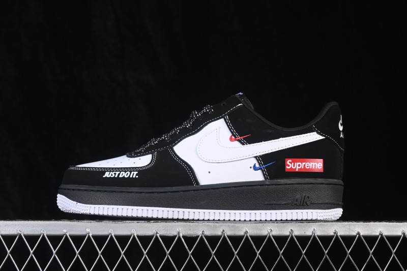 Nike Air Force 1 '07 Low Basketball Shoes with Clean Contrast Design and Full-Length Air Cushioning - KJ1688-027