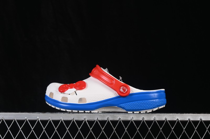 Crocs Hello Kitty Classic Clog EVA Casual Comfort Clog White Red Blue