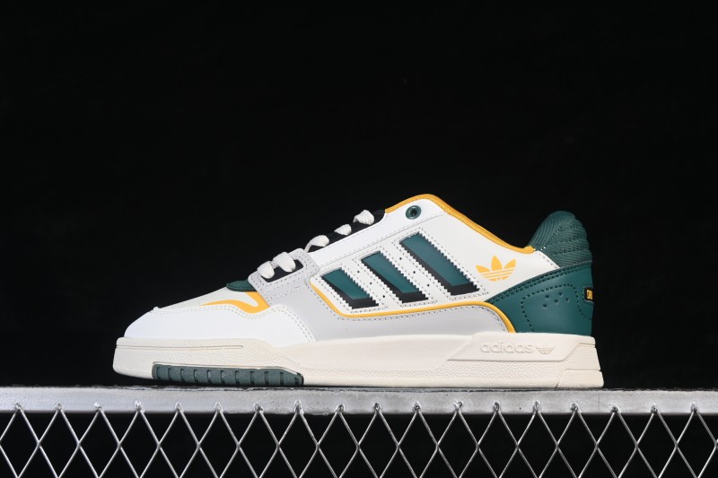 Adidas Originals Drop Step Low 2.0 Casual Skateboarding Shoes with Retro Basketball Style - IG1907
