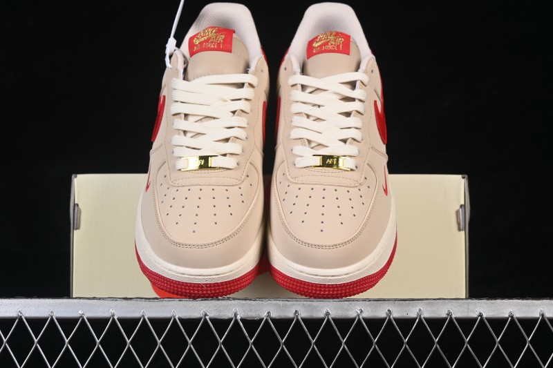 Nike Air Force 1 '07 Low Casual Sneakers with Premium Leather and Classic Cushioning - NH0601-526