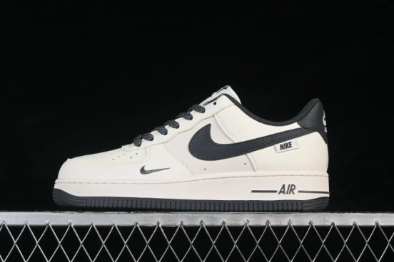 Nike Air Force 1 '07 Low Retro Basketball Shoes with Classic White and Dark Grey Colorway - SM6668-119