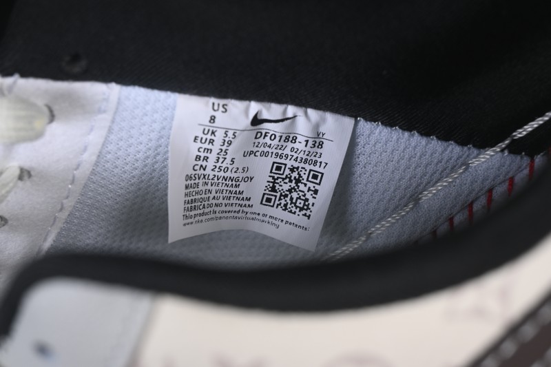 Nike Air Force 1 '07 Low Casual Sneakers in Grey and White with Contrasting Overlays - DF0188-138