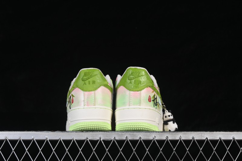 Nike Air Force 1 '07 Low 'Childhood Sweethearts' Limited Edition Casual Sneakers with Bamboo Motif and Hand-Painted Details - FB1839-515