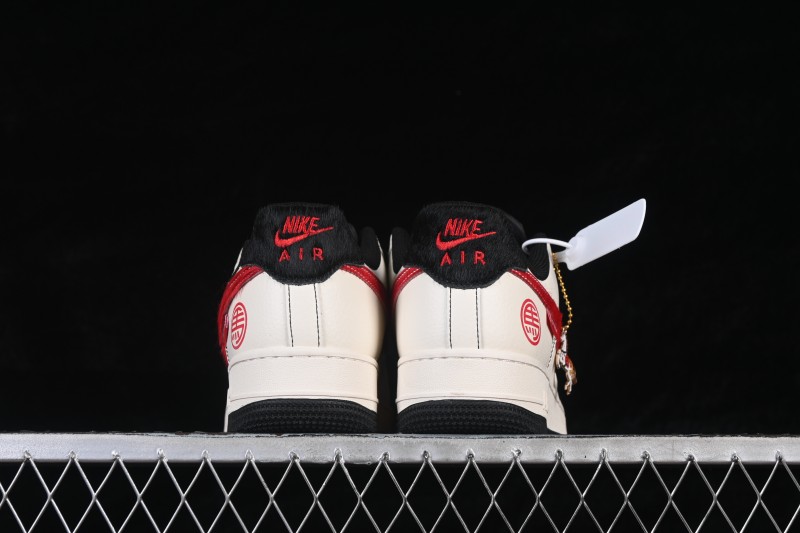 Nike Air Force 1 '07 Low Year of the Horse White Red Horsehair Casual Sneakers - QW5288-126