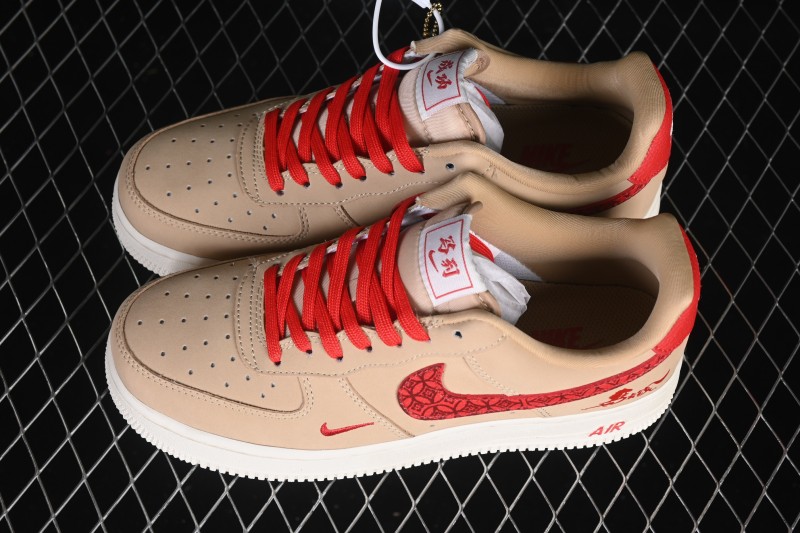 Nike Air Force 1 '07 Low Year of the Horse Limited Edition Casual Sneakers in Red - DF0188-130