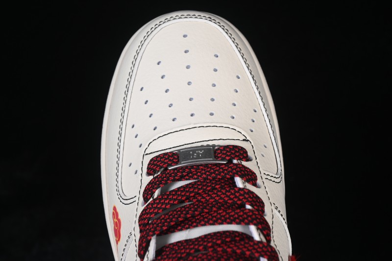 Nike Air Force 1 '07 Low Year of the Horse White Red Horsehair Casual Sneakers - QW5288-126