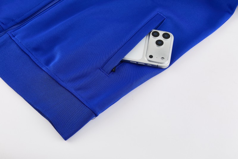 26/27 Argentina Colorful Blue Full Zipper Jacket + Long Pants