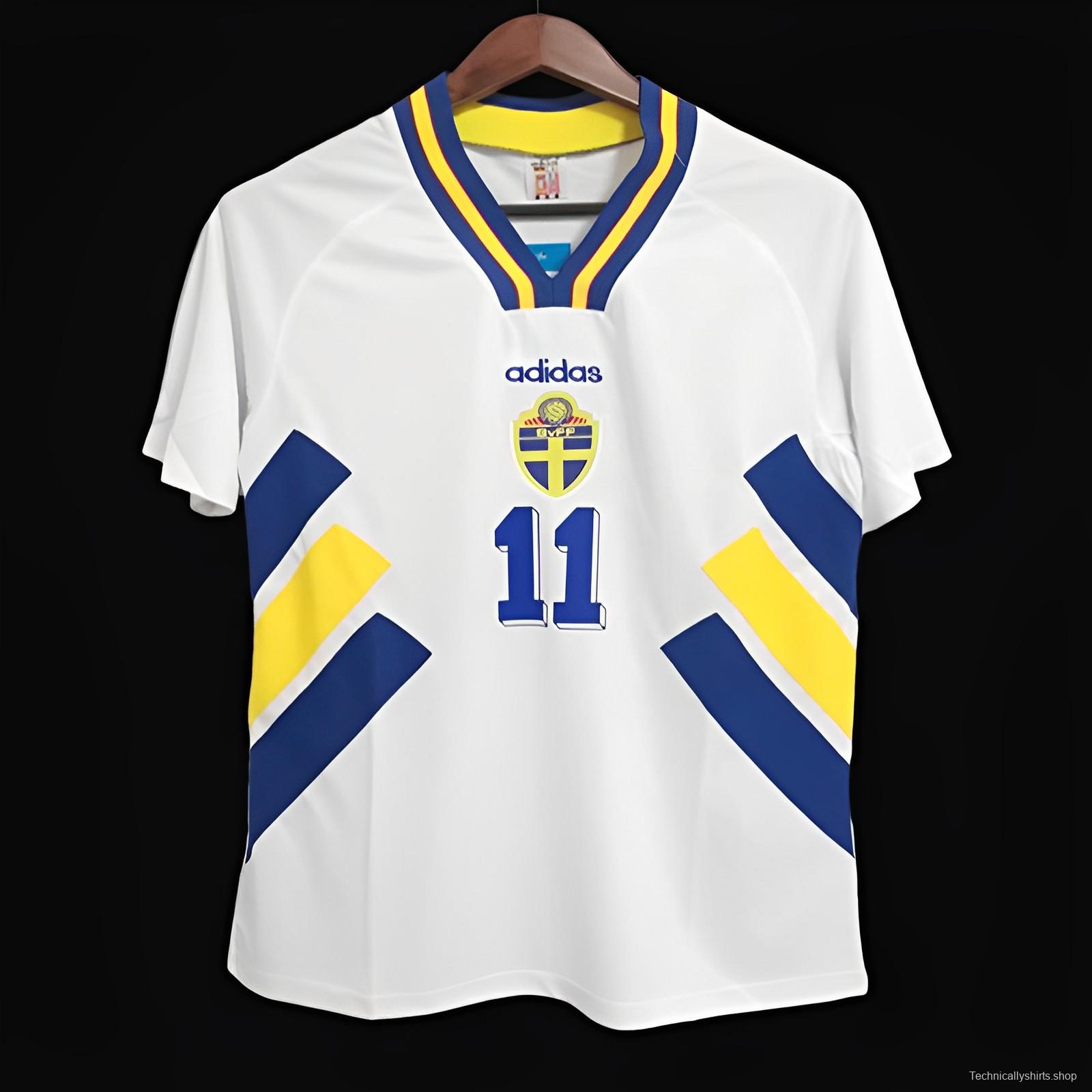 Retro 1994 Sweden Away White Jersey