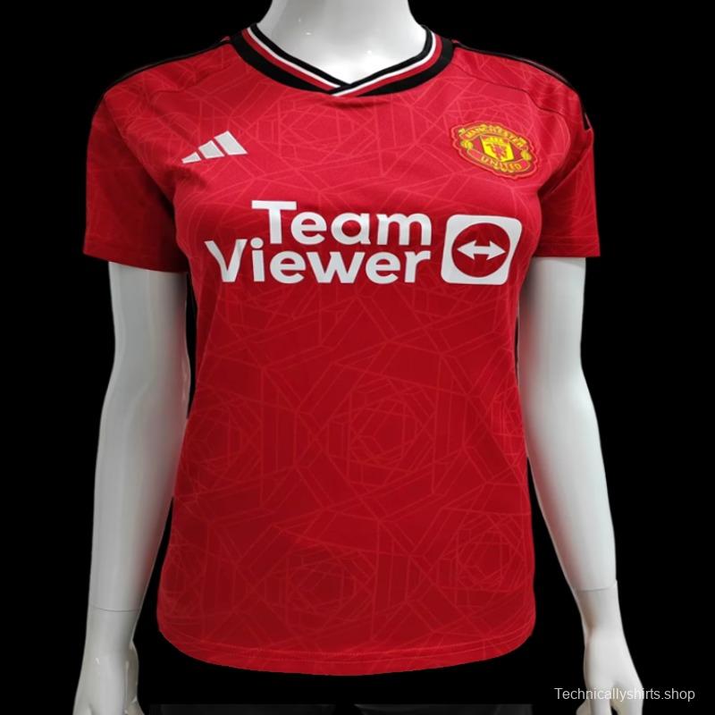 23/24 Women Manchester United Home Jersey