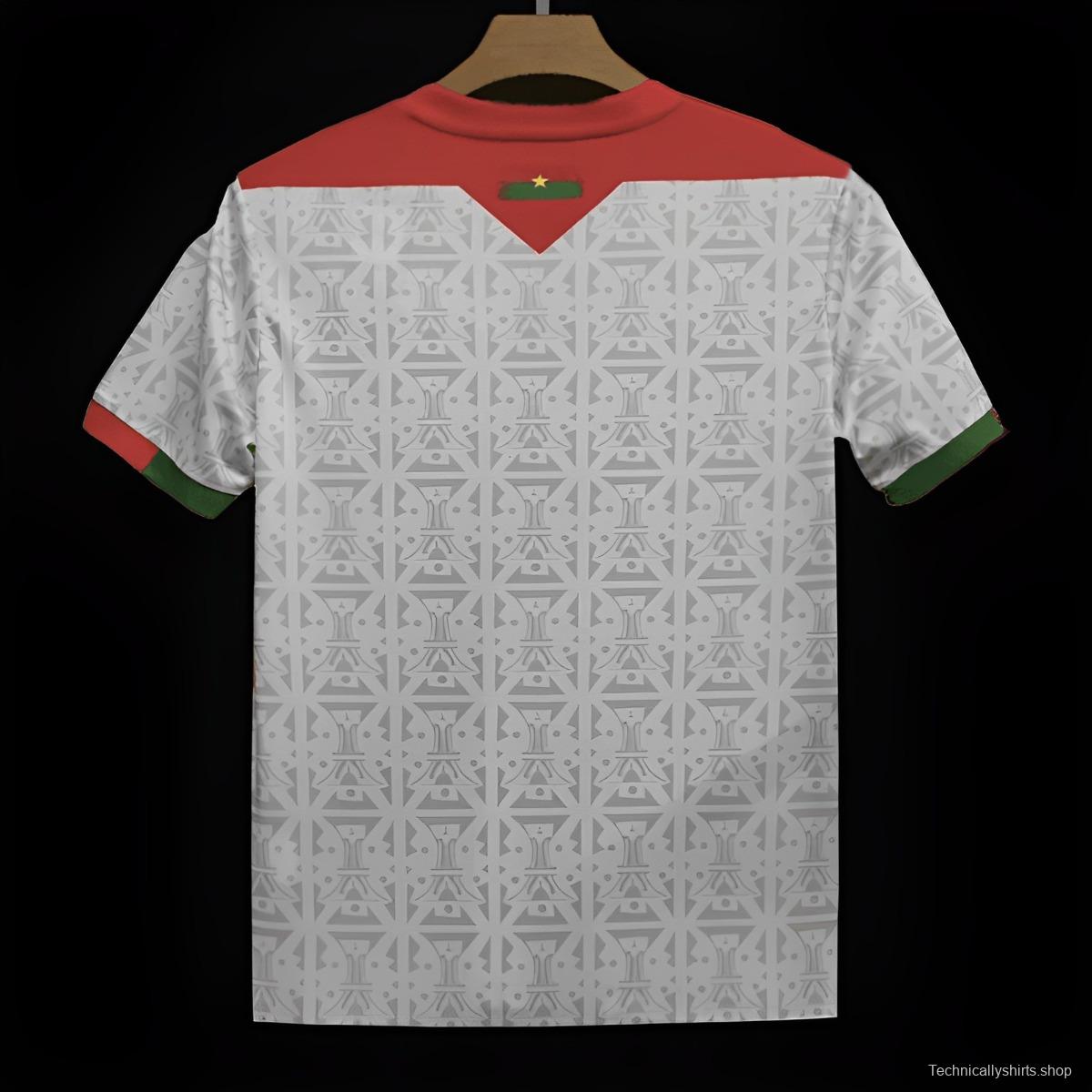 2024 Burkina Faso Away White Jersey