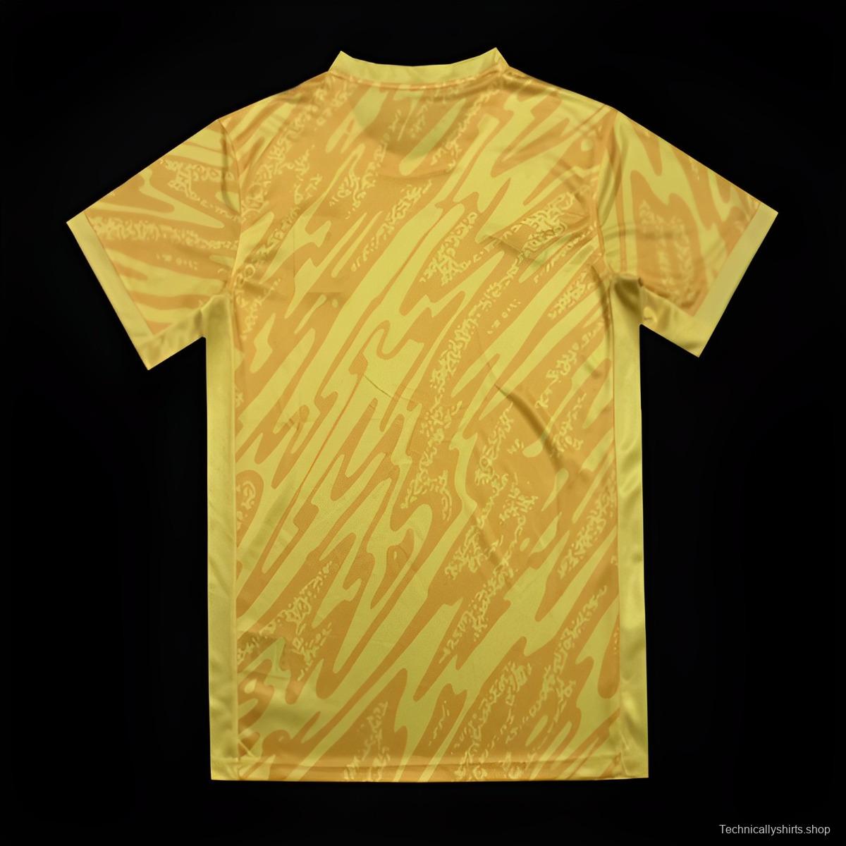 2024 Portugal Yellow Goalkeeper Jersey