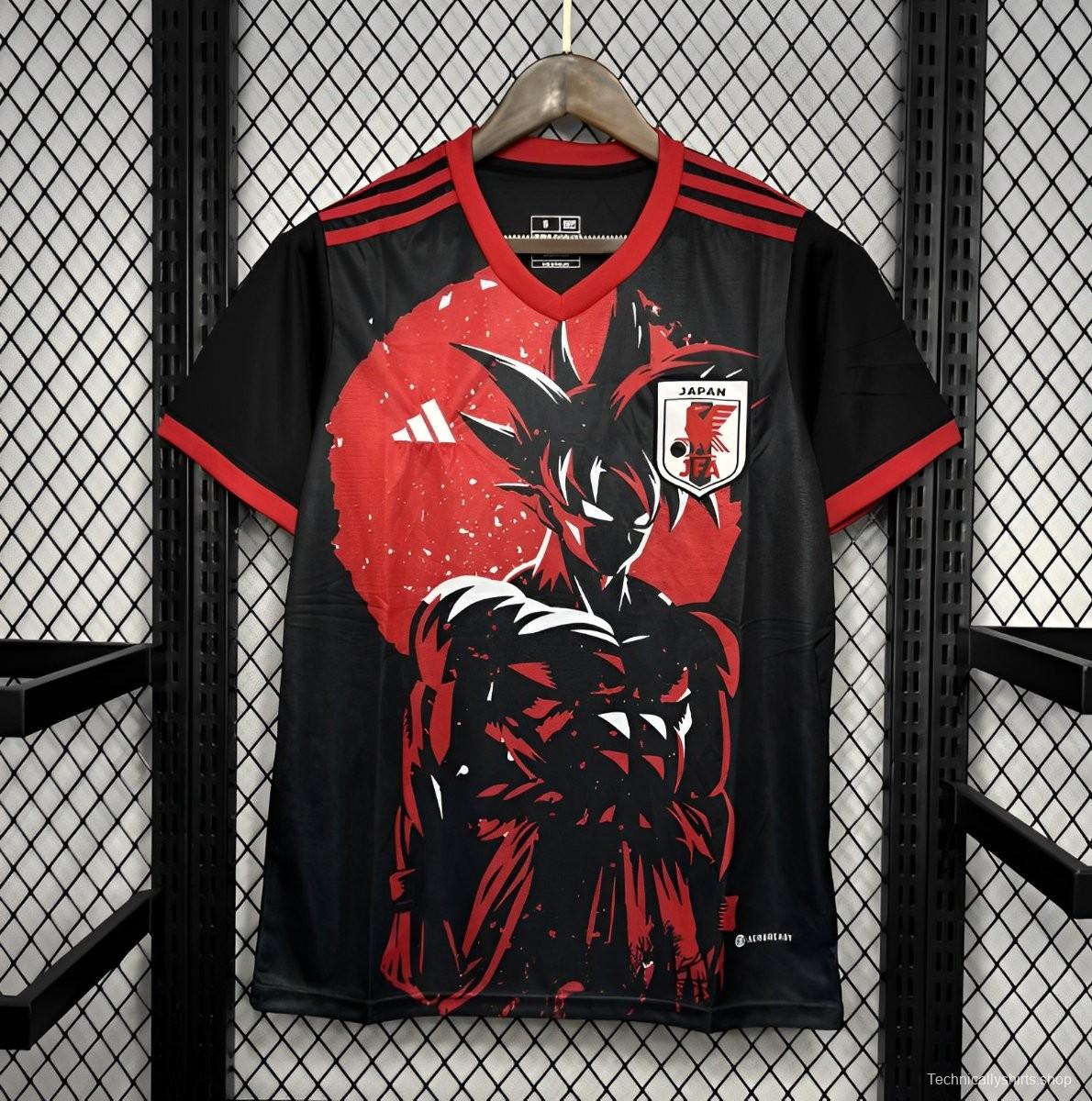 2024 Japan Dragon Ball Goku Red/Black Jersey