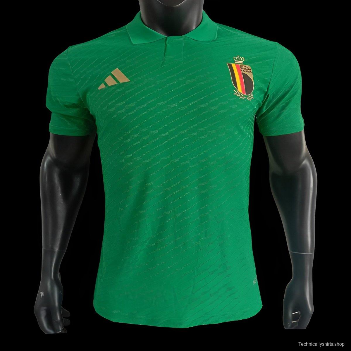 Player Version 2024 Belgium Green POLO Jersey