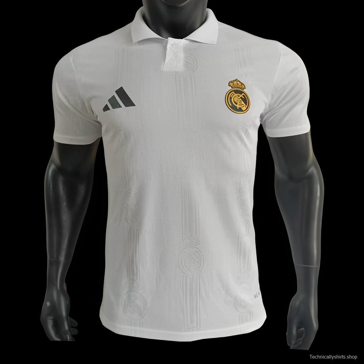 Player Version 24/25 Real Madrid White Polo Jersey