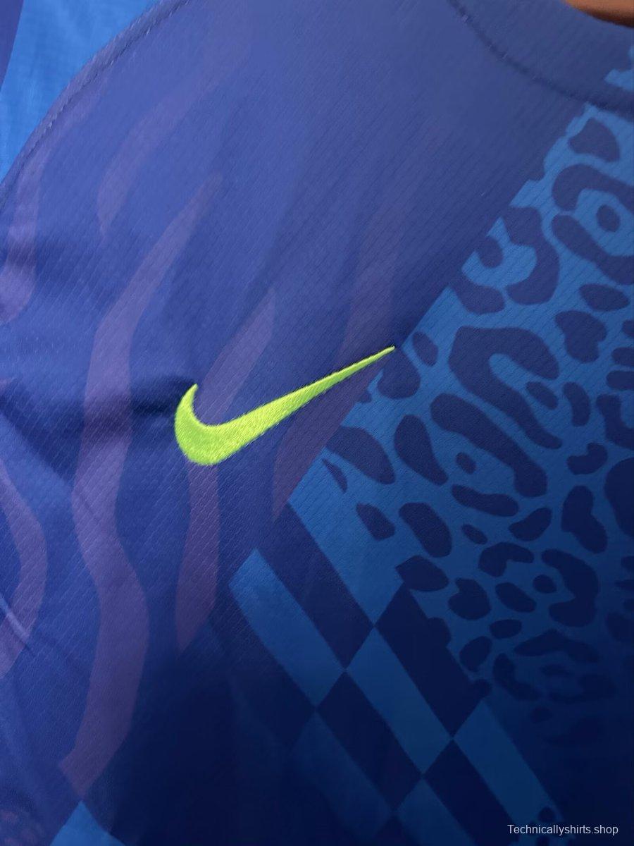 2025 Brazil Away Blue Jersey
