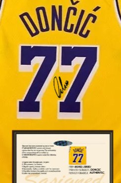 LUKA DONCIC SIGNED LA LAKERS 2024/25 JERSEY