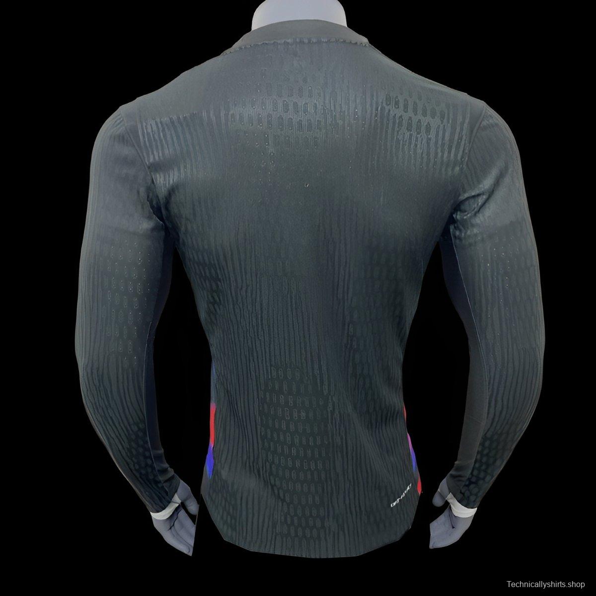 Player Version 2025 England Away Long Sleeve Jeresy