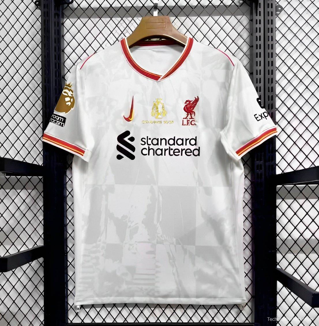 24/25 Liverpool Third White Jersey With Champion Printing
