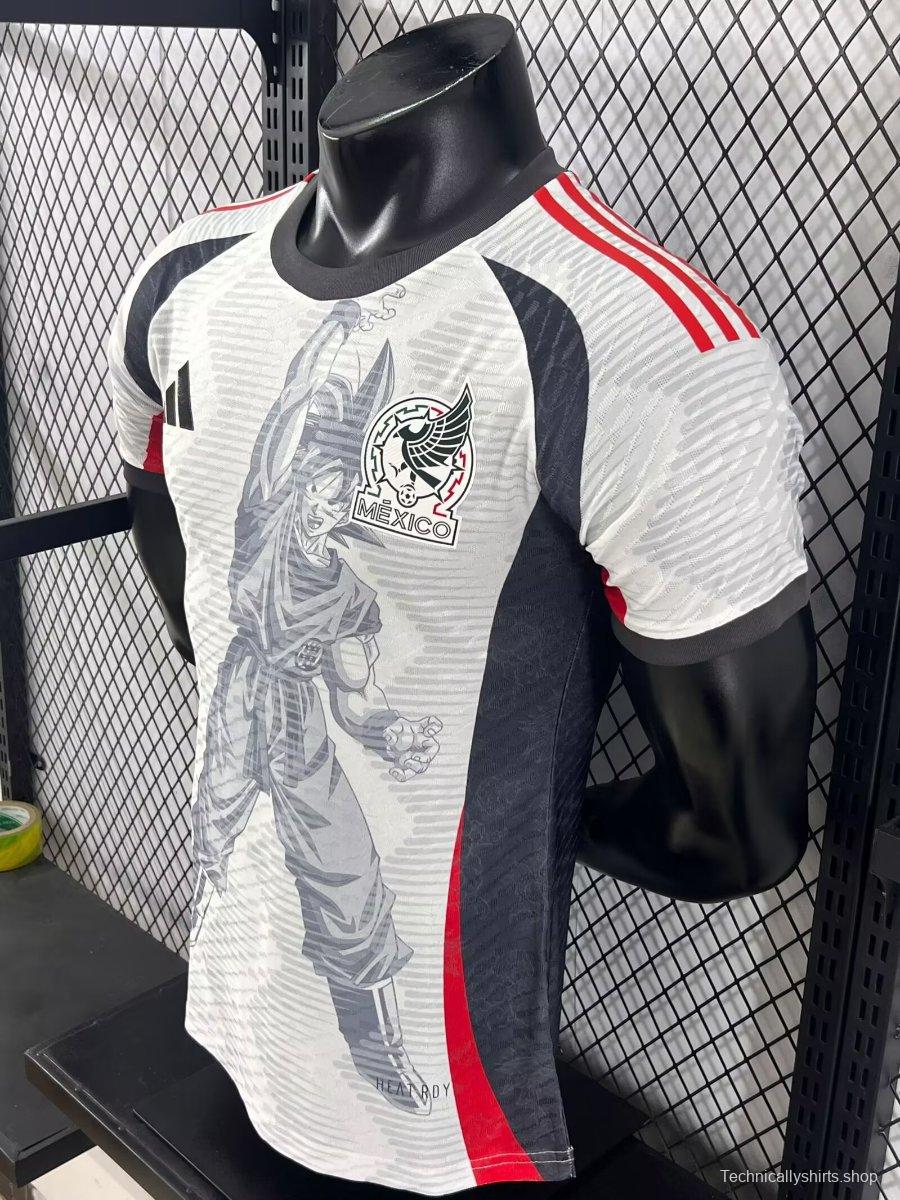 Player Version 2025 Mexico White with Aztec Warrior Jersey