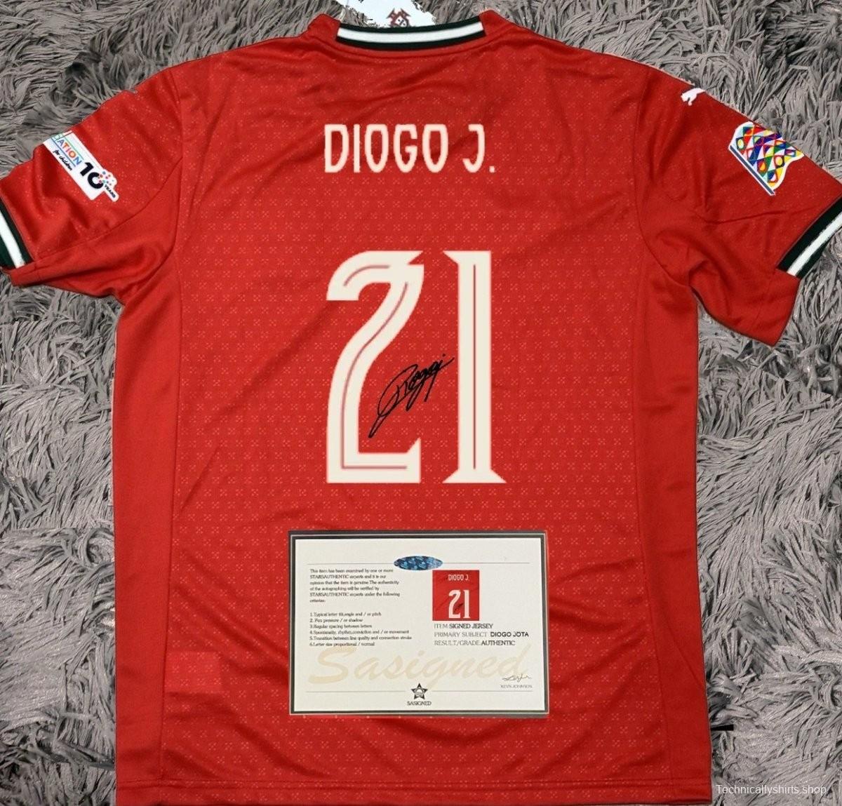 diogo jota portugal nations league final (full patch) SIGNED 25/26