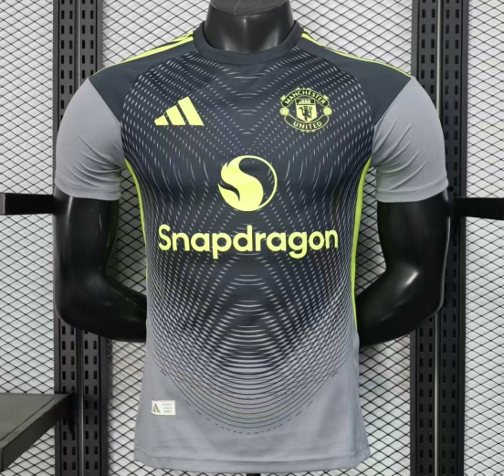 Player Version 25/26 Manchester United Grey with Gradient Wave Pattern Jersey