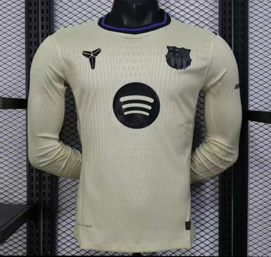 Player Version 25/26 Barcelona  Away Long Sleeve Jersey