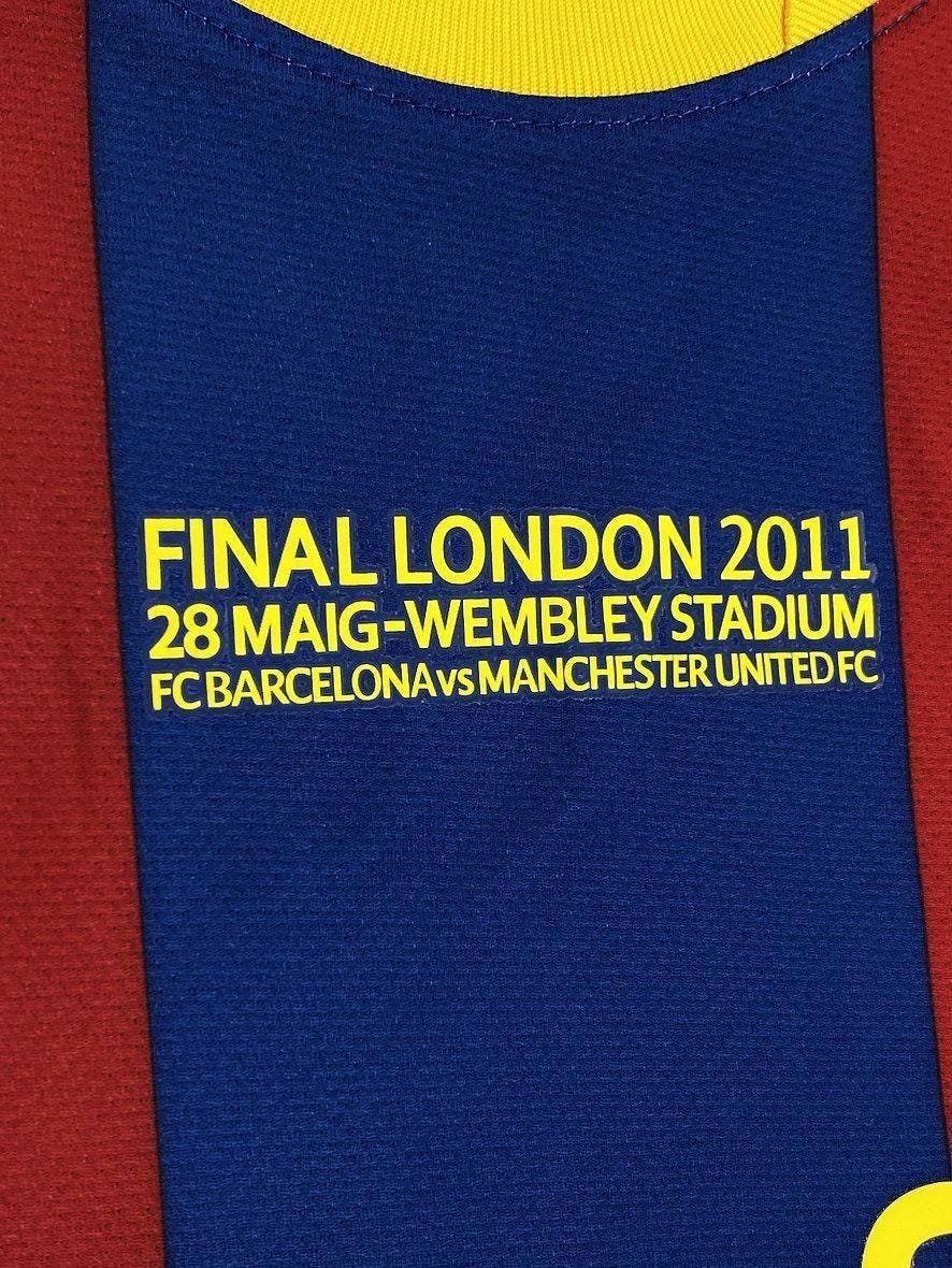 messi 10/11 ucl final signed