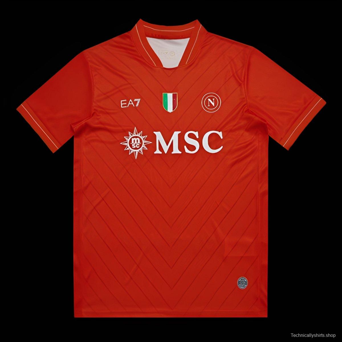 25/26 Napoli Red Goalkeeper Jersey